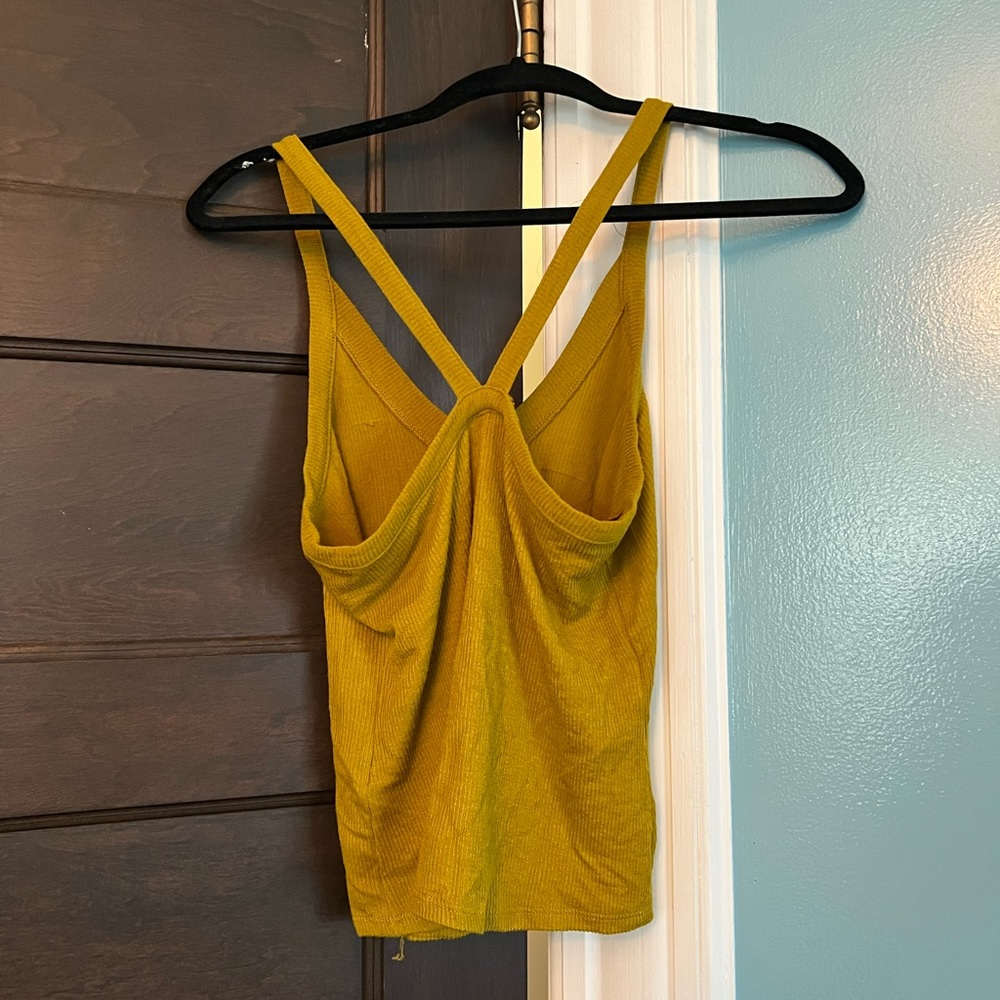 Free people intimates mustard yellow tank top